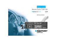 Blaupunkt Monte-Carlo-TCM-169 - Owners Manual 